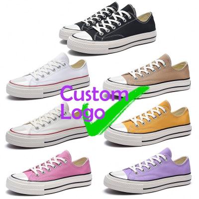 China Cushioning Latest Women Sneakers Vulcanized White Cheap Rubber Classic Casual Recycled Material Canvas Shoes for sale