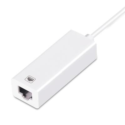 China 100Mbps Data Transfer Ethernet Adapter USB Type C To Network RJ45 LAN Wired Adapter for sale