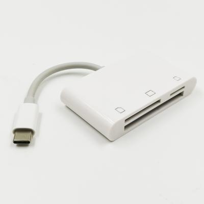 China Mobile Phone USB Type-C to SD TF CF Card Slot Card Reader Adapter All in One Card Reader for sale