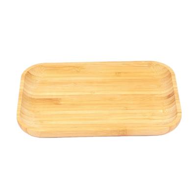 China Sustainable set of 3 reusable wooden serving trays bamboo food tray for cheese/sushi/snacks/desserts for sale