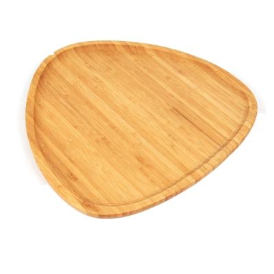 China Eco-Friendly Sustainable Food Serving Dinner Plate Custom Made Bamboo Snack Dish Wholesale for sale