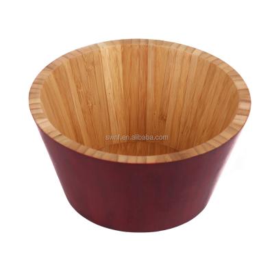 China Health Care Viable Hot Selling Cheap Bamboo Salad Lacquer Bowl for sale