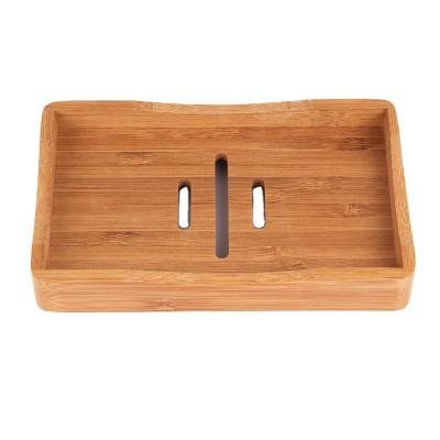 China Sustainable Eco Friendly Luxury Bamboo Soap Holder Custom Bamboo Soap Box For Bathroom for sale