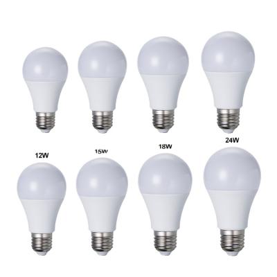 China Warehouse / Residential Plastic Aluminum 3w 5w 7w 9w 12w 15w 18w 22w E27 B22 Led Bulb Light for sale