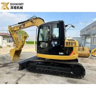 China Gebraucht 8 Tonnen CAT 308 Crawler Excavator 308D Mini Bagger mit hervorragender Leistung zu verkaufen