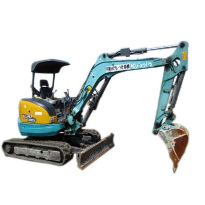 China Mini excavadora Kubota de 3 toneladas usada con válvula hidráulica original y 5599 horas de trabajo en venta