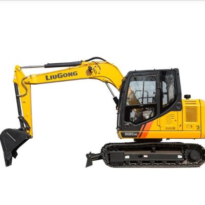 China Liugong 908EHD 8t mini excavadora de segunda mano 56KW de alta potencia de excavación en venta