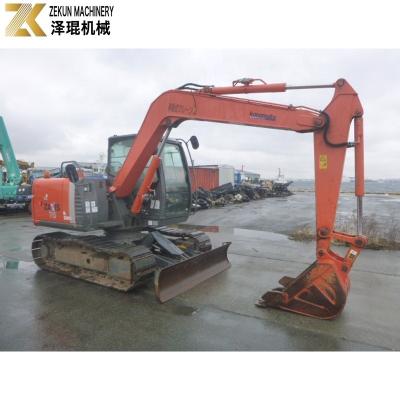 China 7 ton Hitachi ZX 70 graafmachine met duim en krachtige ISUZU motor voor kleine emmers Te koop