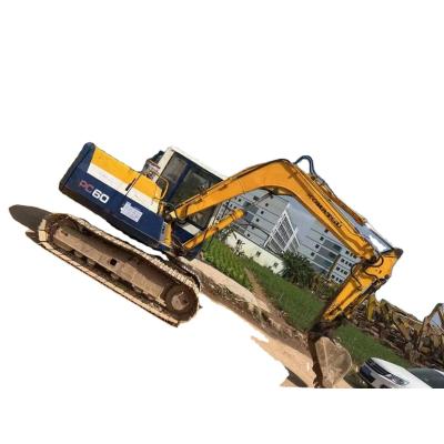 China Japan Gut gepflegte Gebraucht-Komatsu 60 PC60-5 Minibagger mit Hydraulikpumpe zu verkaufen