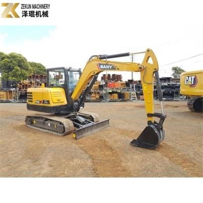 China Sany SY55C Pro Mini-excavadora com 1000-3000 horas de trabalho e outra bomba hidráulica à venda