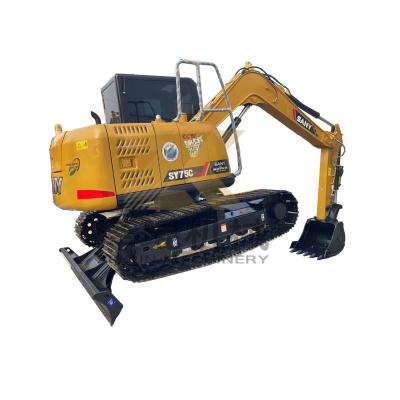 Китай Used Sany SY75C Pro Excavator with Other Hydraulic Pump 7500 KG Machine Weight продается