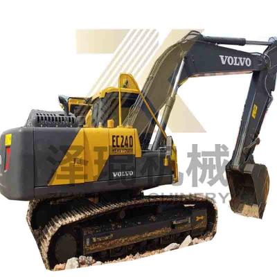 China Volvo EC240 Used Bagger D7E Engine 25000 KG Weight for Construction Projects for sale