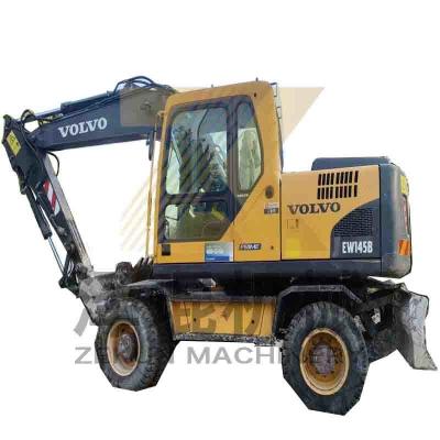 China Otras excavadoras usadas Volvo Ew145b de ingeniería en buen estado de funcionamiento Peso 14,5TON en venta