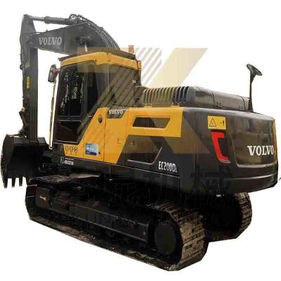 China Excavadora original Volvo Ec200dl de 20 toneladas en buen estado con 3000 horas de trabajo y otro cilindro hidráulico en venta