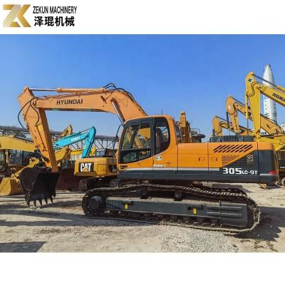 China Erschwinglicher gebrauchtes Hyundai 305 Bagger 30 Tonnen mit Original-Hydraulikzylinder zu verkaufen