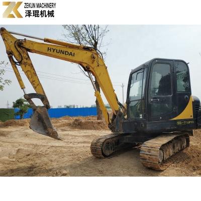 China Kleines 5,5 Tonnen großes Hyundai Robex 55 7 Bagger mit Original-Hydraulikventil und 0,18m3 Eimer-Kapazität Made in Korea zu verkaufen