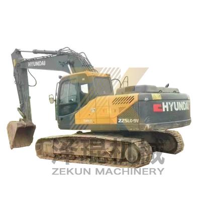 Chine Hyundai 225 R225lc-9v de seconde main 22,5 tonnes machine d'ingénierie de construction avec 1,05m3 capacité de seau et autre pompe hydraulique à vendre