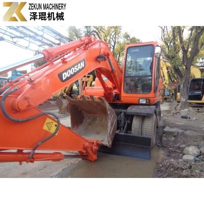 Chine Ventilateur hydraulique d'origine utilisé Doosan DH150 Excavator à roues à Dubaï DH150W-7 Avec une capacité de seau de 0,57m3 à vendre