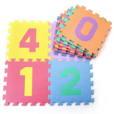 China Educational Toy 36 Pcs Kids Play Coloful Jigsaw Puzzle Baby Foam Floor Mat Numbers and Alphabet Jigsaw Mat for sale