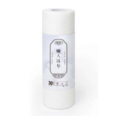 China Sustainable 30/50 PCS Eco - Friendly Kitchen Mopping Disposable Cleaning Cloth Rolls for sale