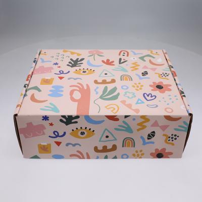 China Recyclable Custom Logo Printed Export Standard Portable Folding Corrugated Standard Corrugated Box for sale