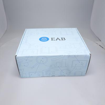 China Recyclable Custom Logo Printed Export Standard Portable Folding Corrugated Standard Corrugated Box for sale