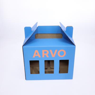 China Recyclable Custom Logo Printed Export Standard Portable Folding Corrugated Standard Corrugated Box for sale