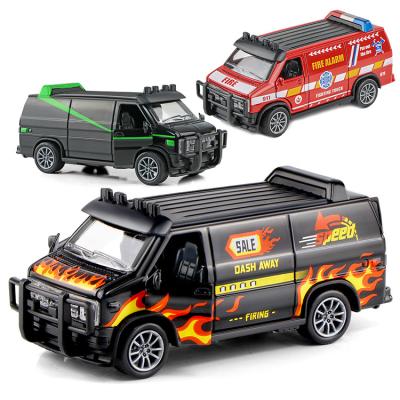 China Toy High Quality Diecast 1 32 3 Doors Open And Pull Back Diecast Model By Alloy Policeman Car Metal Toys for sale