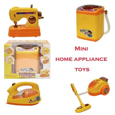 China Plastic Mini Children's Simulation Kitchen Toys Home Appliance Toys Pretend Play Washing Machine Toy for sale