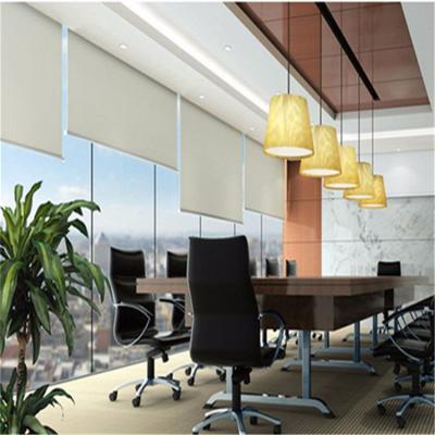 China CLASSIC wholesale cheap price manual roller blind for office indoor black blind factory supply for sale