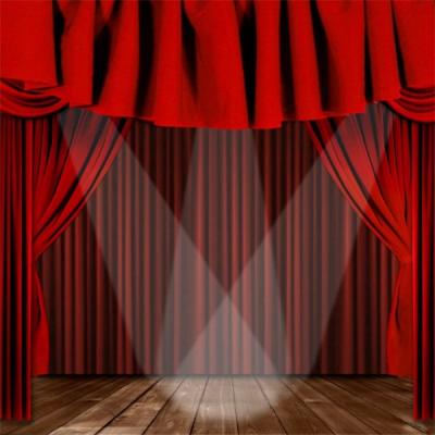 China Custom Motorized Velvet Fabric Insulated Fire Resistant Theater Drapes Electric Stage Curtains for sale