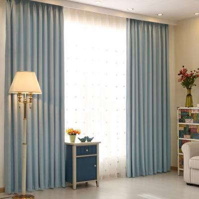 China 100% Blackout Polyester Blackout Plain Pattern Hotel Curtains for sale