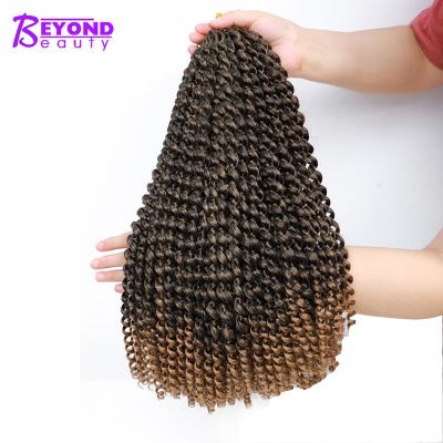 China Synthetic Passion Twist Hair Water Wave Crochet Twist Hair Freetress Synthetic Crochet Braids Hair for sale