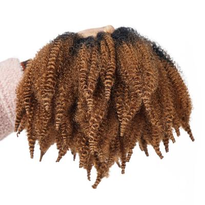 China High temperature synthetic fiber hair marley twist Afro curly twist braids hair crochet hair marley braiding hair for sale