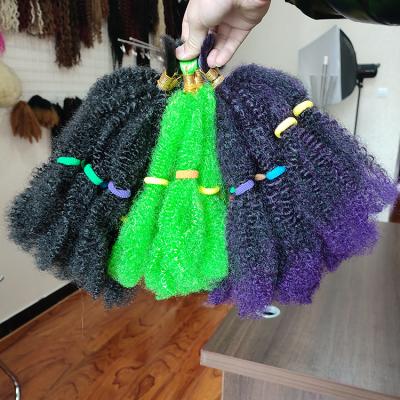 China 12inch synthetic fiber hair marley hair high temperature twist crochet afro short curly curly synthetic hair marley braiding hair braids for sale