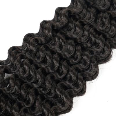 China Water Wave Braiding Hair Deep Wave Crochet Braid Synthetic Deep Wave Synthetic Curly Crochet Hair for sale