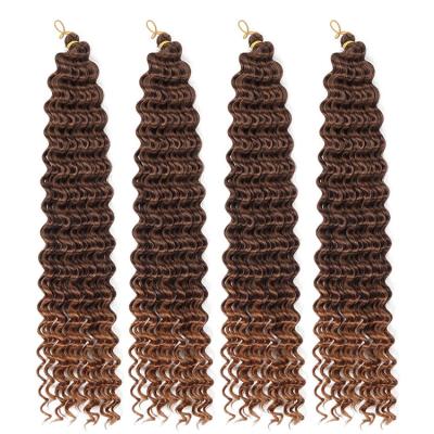 China FreeTress Crochet Braid Hair Extension Deep Wave Wave Deep Wave Synthetic Crochet Braid Hair Extension for sale