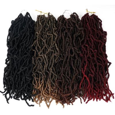 China Beyond Beauty Long NU Faux Locs Synthetic Hair Premium Fiber Wavy Wavy Crochet Dreadlocks Hair Extension for sale