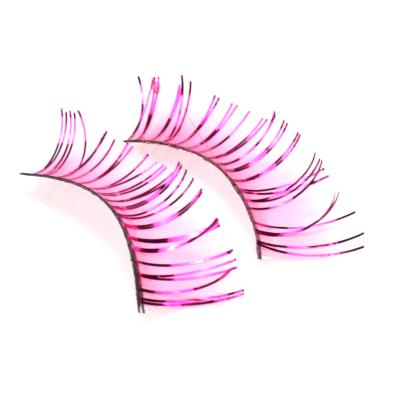 China Super Fluffy CZJM23 Fake Pink Colored Lashes RTS 3D Lashes Of Colorful Hand Made Eyelashes Wholesale Colorful for sale