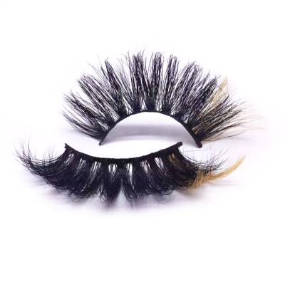 China New Design Colorful Mink Eyelash Natural Mink False Eyelashes Custom Vendors Colored Lashes X9X-4C for sale