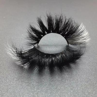 China Real Mink Colorful Lashes Strips Customized Box 609A-8C Mink Color Lashes Color Eyelashes Strip for sale