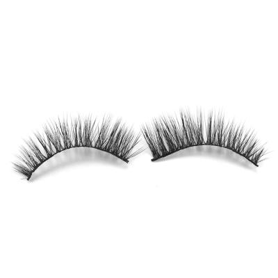 China Best Selling J100B 20mm 25mm 3d Mink Faux False Eyelashes Silk Crisscross Lashes for sale