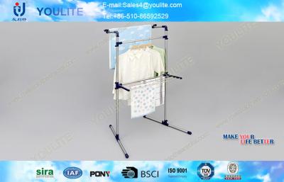 China Adjustable Solid Free Standing Clothes Drying Rack Modern for Garden / Bedroom for sale