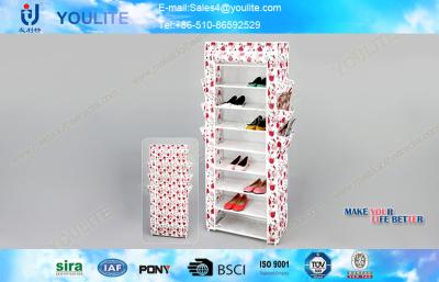 China Urban Industrial Modern Storage Cabinet Wardrobe Shoe Rack / Shoes Store Display Stand for sale