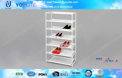 China Wohnzimmer-ermüden abnehmbare Metallschuhregale 7 die Schuhe, die Regal 570*270*1070mm stehen zu verkaufen