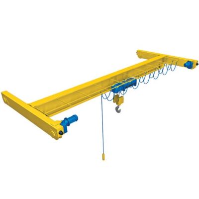 China Bridge crane LD 20 ton single girder overhead crane with electric hoist for sale