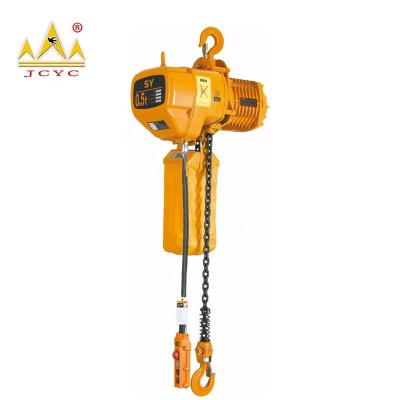 China Lifting Goods Hung Chain Hoist Electric Hoist Hoist 5 Ton 1 Ton Electric Chain Hoist With Fixed for sale