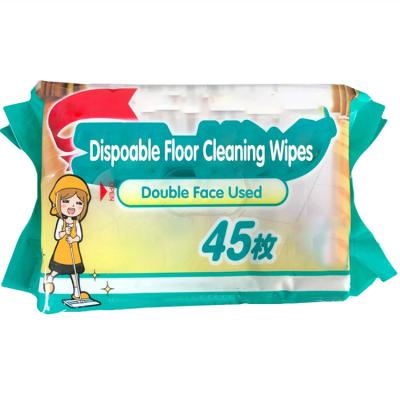 China Daily Life Wholesale Disposable Floor Wipes Wipes Wooden Floor Wipes Disposable Floor Wet Wipes for sale