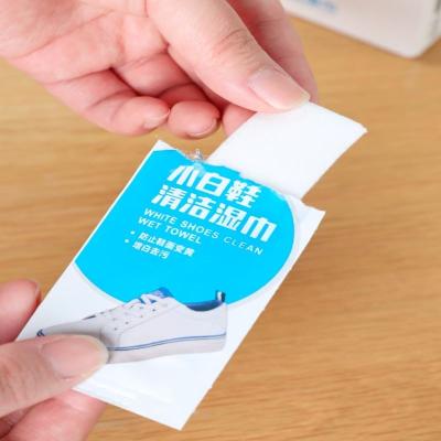 China Shangdong Deep-cleaning Remove Dirt Single Shoes Cleaning Wipes Wet Tissue Paper for sale