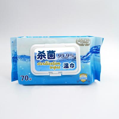 China Wholesale Gotdya Disinfection Cloths Daily Life Sterilize 99.9 Germs 75% Nonwoven Portable Cleaning Ethyl Wet Cloths for sale